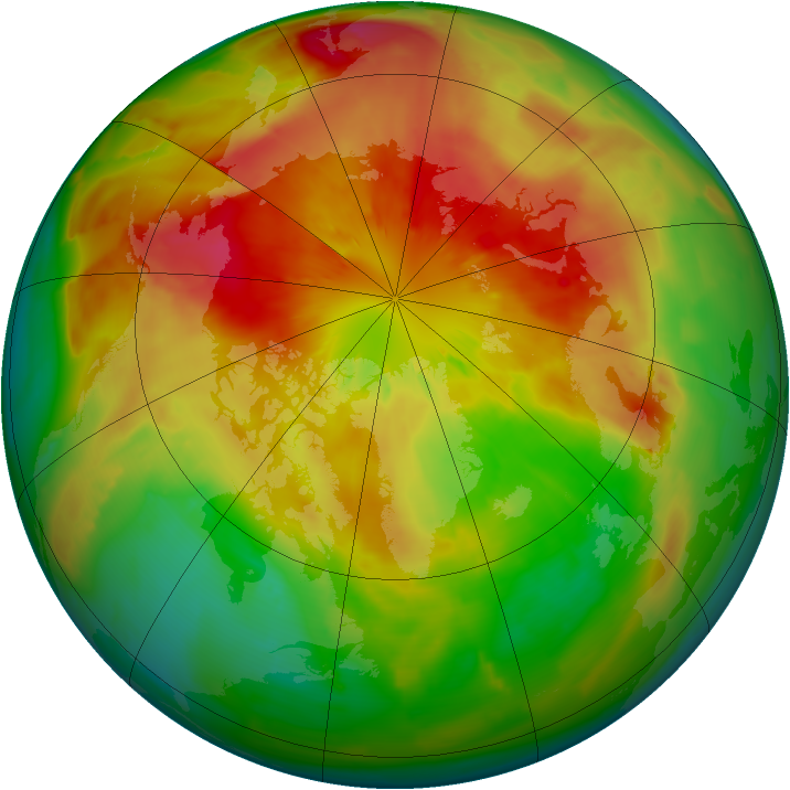 Arctic ozone map for 19 March 2012
